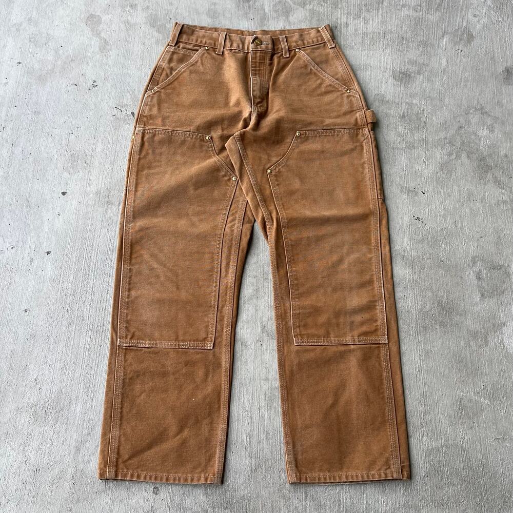 Carhartt brown double knee work wear carpenter pants